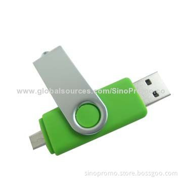 Smartphone USB Flash Drive, USB2.0 High-speed Interface with Plug-and-play Function